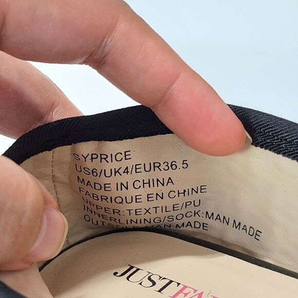 JustFab Women's Multicolor‎ Vanity Ballet Flats Size 6 - Picture 7 of 7